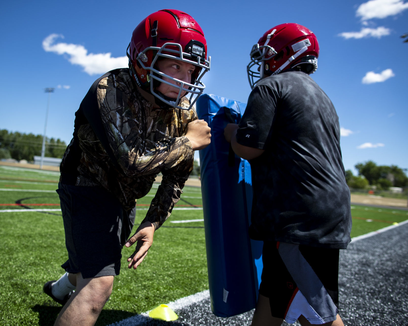 Lockwood football practice
